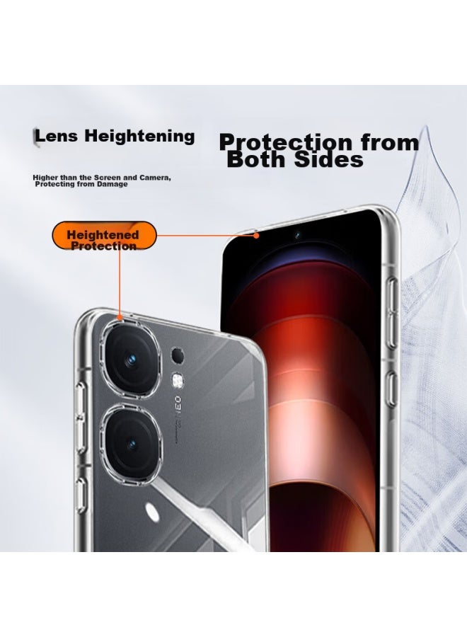 Koolife Phone Case For Vivo Iqoo Neo9, Protective Cover For Iqoo Neo9 Pro, Full Lens Protection, Simple Skin-friendly Transparent Soft Case, Fingerprint-resistant Back Cover - Image 3