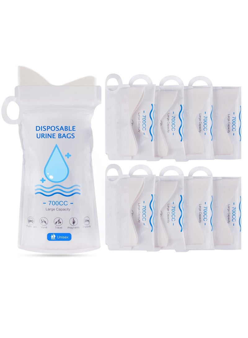 Excefore 10 Pcs Disposable Allantoic Bags, Camping Bags, 700ml Unisex Allantoic Bags, Travel Toilets, Allantoic Bags, Traffic Jams, Emergency Portable Toilets, Small Bee Bags  - Image 1
