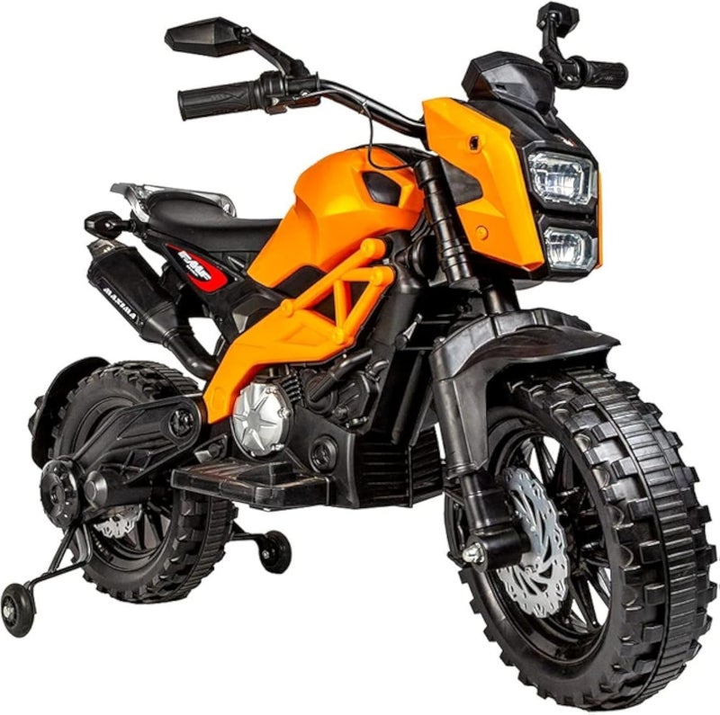 دراجة نارية برتقالية للمغامرات - لعبة ركوب للأطفال - dls-01 ألعاب للأولاد، ألعاب للبنات، هدية عيد ميلاد، هدية عيد الميلاد، تنمية، متعة، للأطفال.