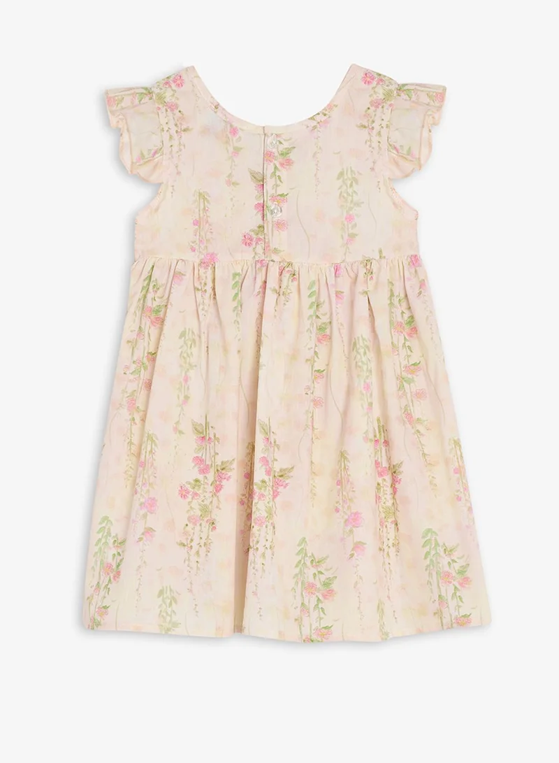 Pinata  Floral Print Frill Shoulder Dress for Women | Best Price UAE