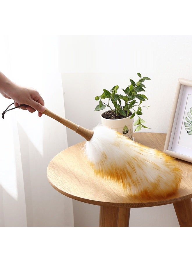 Feather Duster Dust Remover Household Car Dust Removal Tool Wool Material Static Electricity Adsorption Cleaning Dusting Blanket Effective Cleaning Tool - Image 3