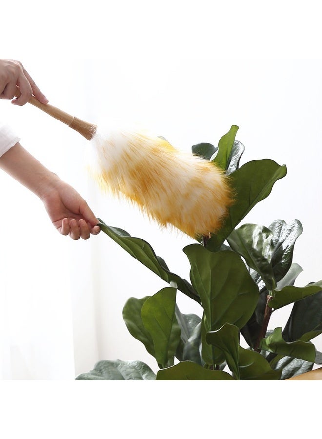 Feather Duster Dust Remover Household Car Dust Removal Tool Wool Material Static Electricity Adsorption Cleaning Dusting Blanket Effective Cleaning Tool - Image 2
