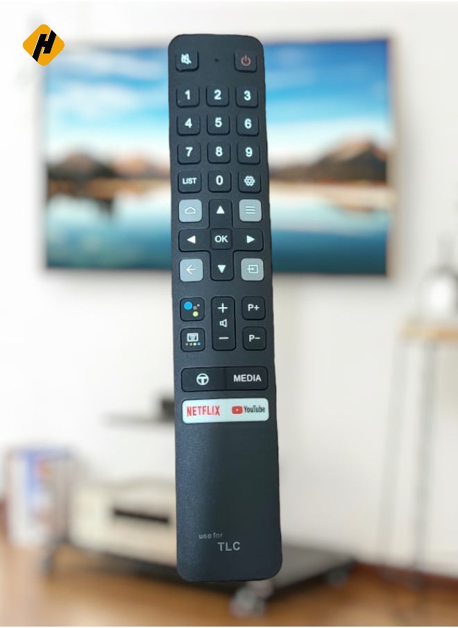 جهاز التحكم عن بعد الصوتي المستبدل RC901V FMR1 مناسب للتلفزيون الذكي TCL Android 