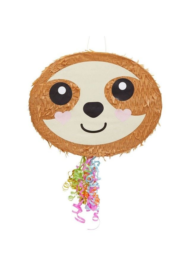 Blue Panda Sloth Pull String Pinata For Kids Birthday Party Supplies (16.5 X 13 X 3 In)  - Image 4