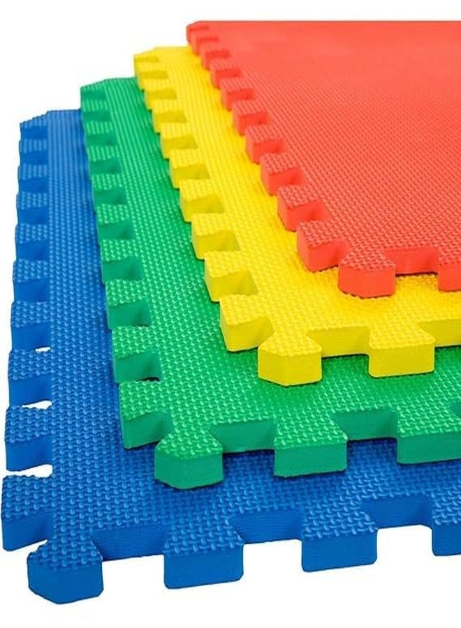 Playmore Soft EVA Foam Kids Play Mat, Interlocking Floor Mats for Babies, Non-Toxic, Waterproof, Colorful |Available in 4, 6, 8, 12 Pcs Set Mat Tiles for Gymnastics, Exercise, Playing Mat For Baby, Mat Kids Playing, Baby Mat For Playing 1 to 7 years (Pack of 8) - Image 1