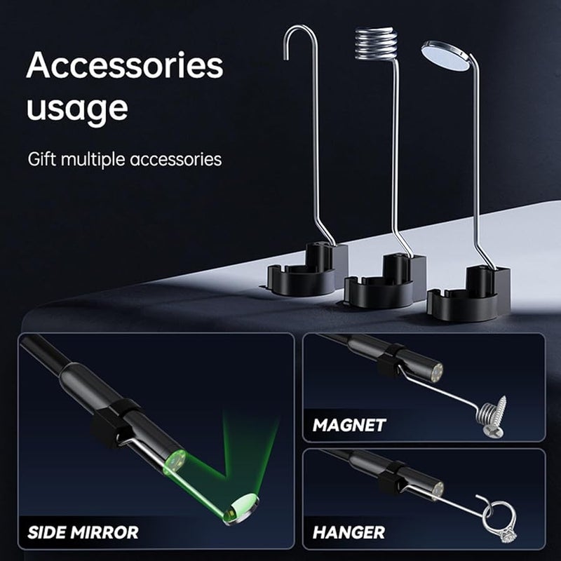 Handheld Borescope with 4 3inch LCD Display 10m Camera for Automotive Repair Pipe Inspection - Image 4