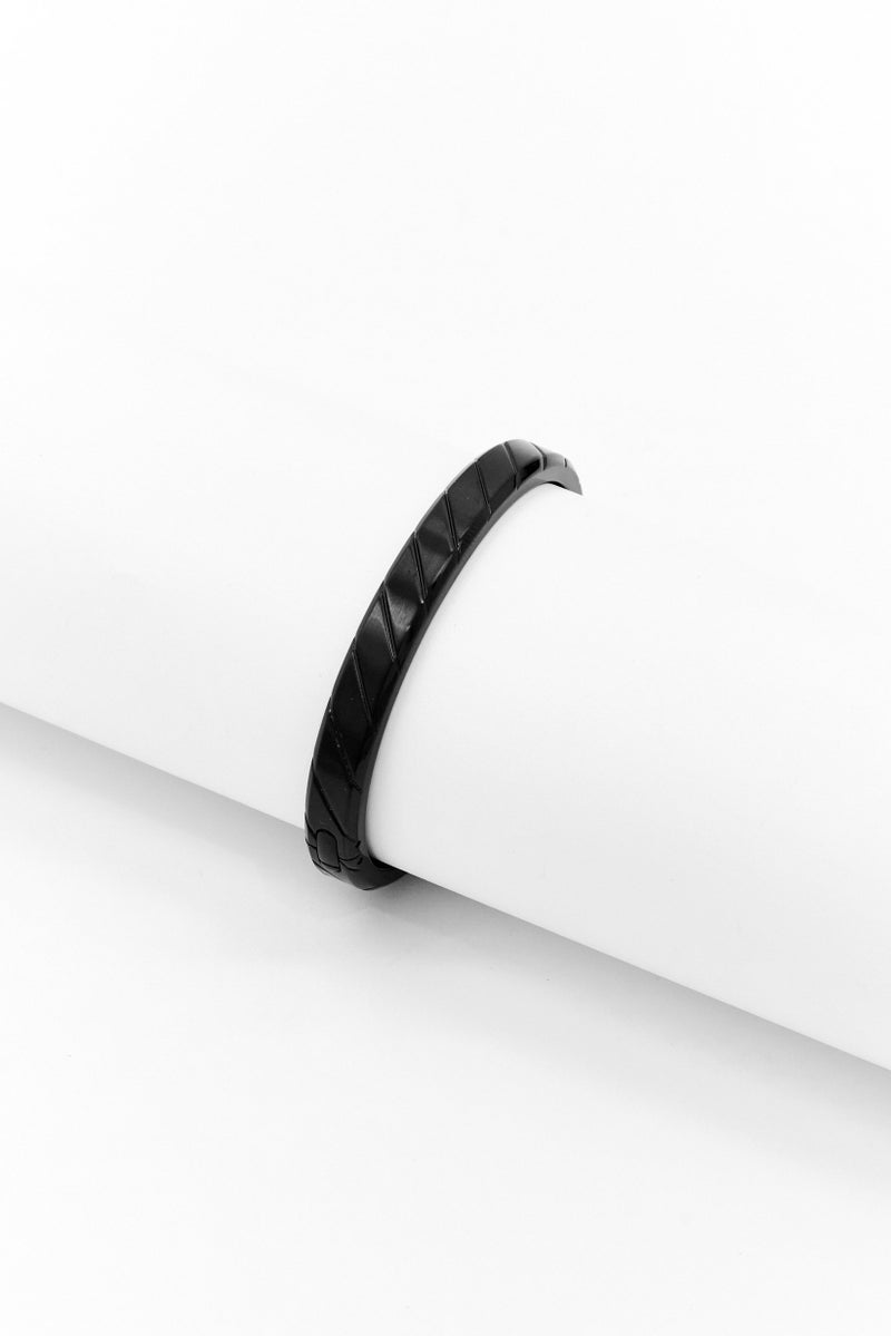 McLaren Men Apex Carbon Fiber Hinged Cuff Bracelet, Black  - Image 2