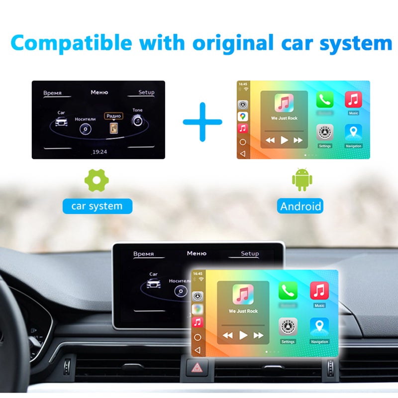 دونغل USB CarPlay وتشغيل فيديو ومتعدد الوسائط لملاحة السيارات Android Auto لـ هواتف الذكاء Android و iOS - Image 5