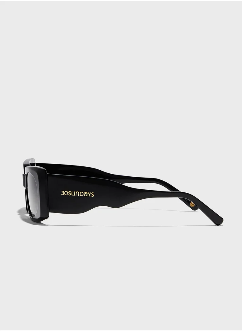 30 سندايز Piper Rectangular Sunglasses