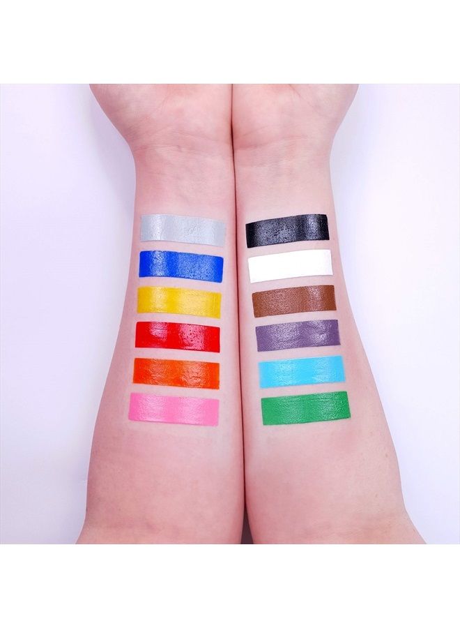 Moon Creations Face Paint Stick / Body Crayon Set of 12 makeup for the Face & Body by Moon Creations - 0.12oz - Image 2