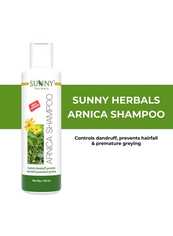 Sunny Herbals New & Improved pH Balanced Arnica Shampoo For Soft, Lustrous & Healthy Hair | Cantharis Gives Cool & Healthy Scalp | Brings Back Moisture & Shine With Fragrant Hair, 250 ml (Pack of 2) - Image 5
