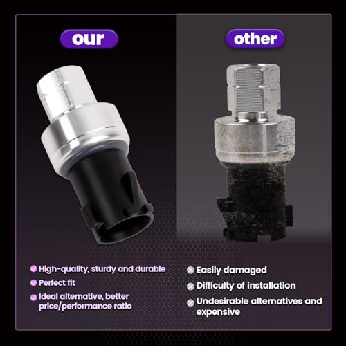 Pnkauto Upgraded Grand Caravan/Ram 1500 Air Conditioning Pressure Sensor, Compatible with Chry-sler Sebring Town & Country Vovager, Caravan Charger Durango Dakota Journey, Liberty Wrangler, Replace#5174039AA - Image 4