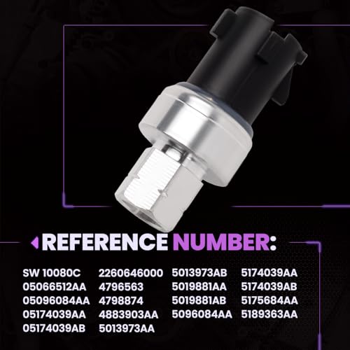 Pnkauto Upgraded Grand Caravan/Ram 1500 Air Conditioning Pressure Sensor, Compatible with Chry-sler Sebring Town & Country Vovager, Caravan Charger Durango Dakota Journey, Liberty Wrangler, Replace#5174039AA - Image 3