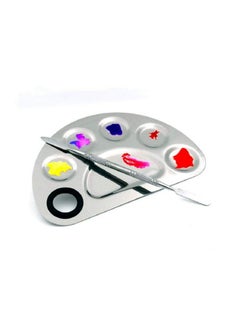 Ay Cosmetic Makeup Palette Spatula Foundation Mixing Tool D Shape  - Image 4