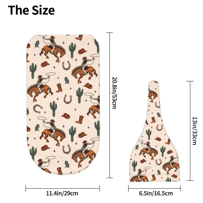 Sozzjile Western Baby Stuff Swaddle Blanket with Beanie Set, Soft Cactus Baby Swaddle Sack Newborn Sleeping Sacks for Girls Boys - Image 5