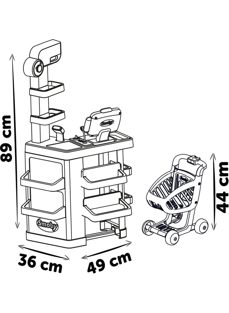 Smoby Market, Shopping Cart 350238  - Image 4