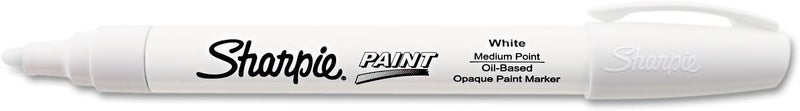 Sharpie Oil-Based Paint Marker, Medium Point, White, 1-Count - Image 1