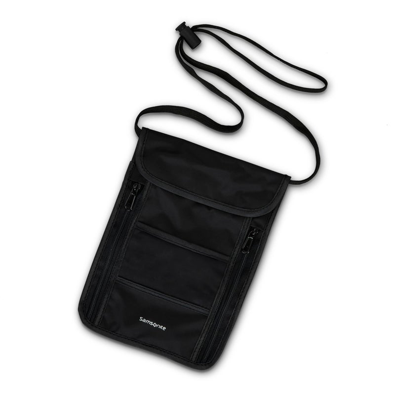 Samsonite RFID Neck Pouch - Lightweight and Durable Nylon RFID Protection Technology - Blocks RFID Signals Encoded In Passports, IDs & Credit Cards - Image 4