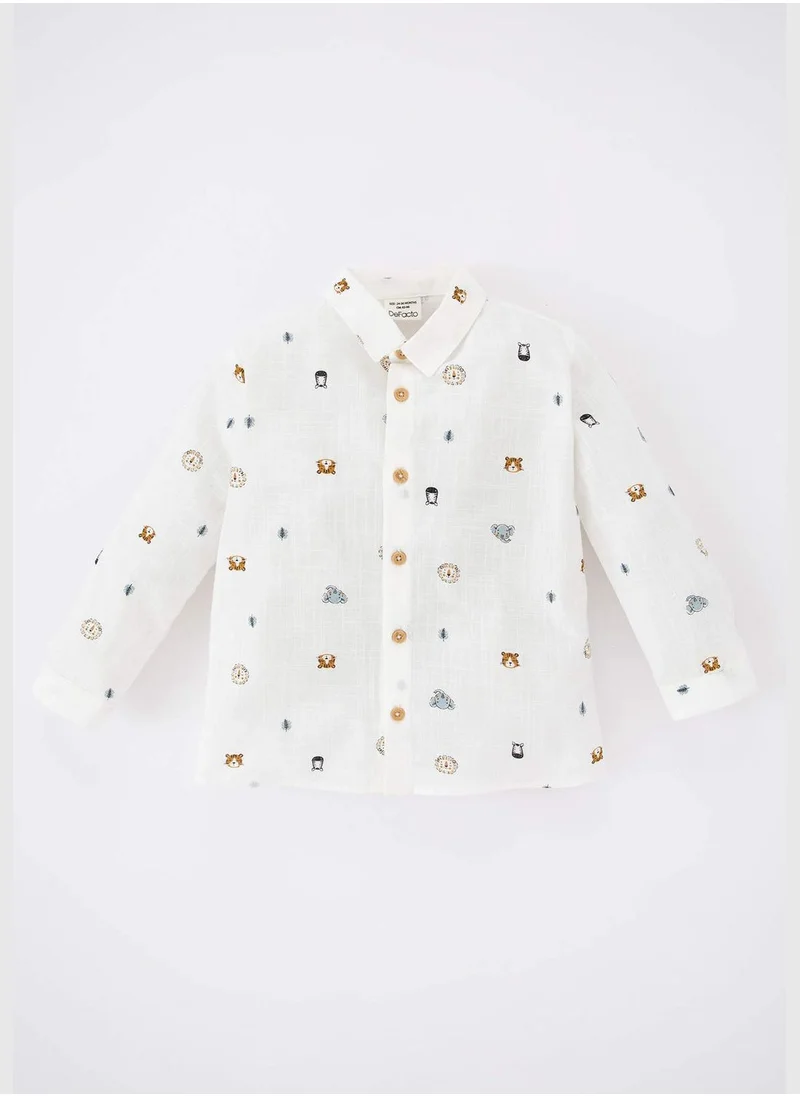 DeFacto BabyBoy  Woven Long Sleeve Shirt