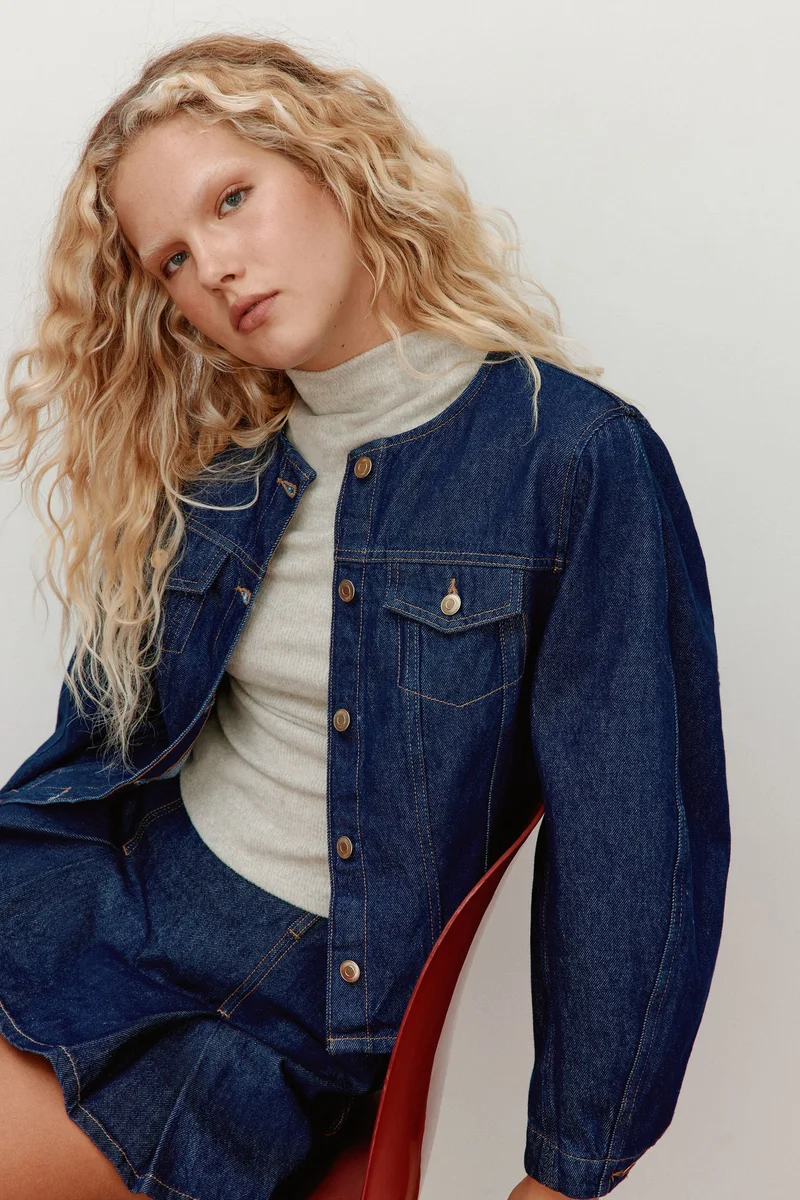 H&M Waisted twill shirt