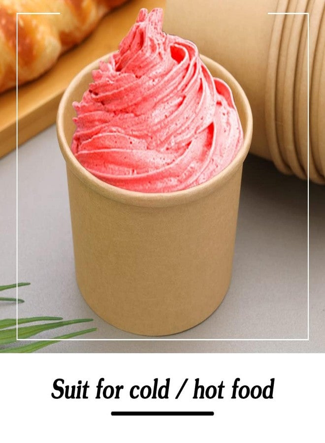 Huaiid 12 oz 50 Pack Soup Containers with Lids, Disposable Paper Soup Cups, Paper Soup Container, Disposable Dessert Bowls for Hot or Cold Soup, Ice Cream, Yogurt, Fruit - Image 5