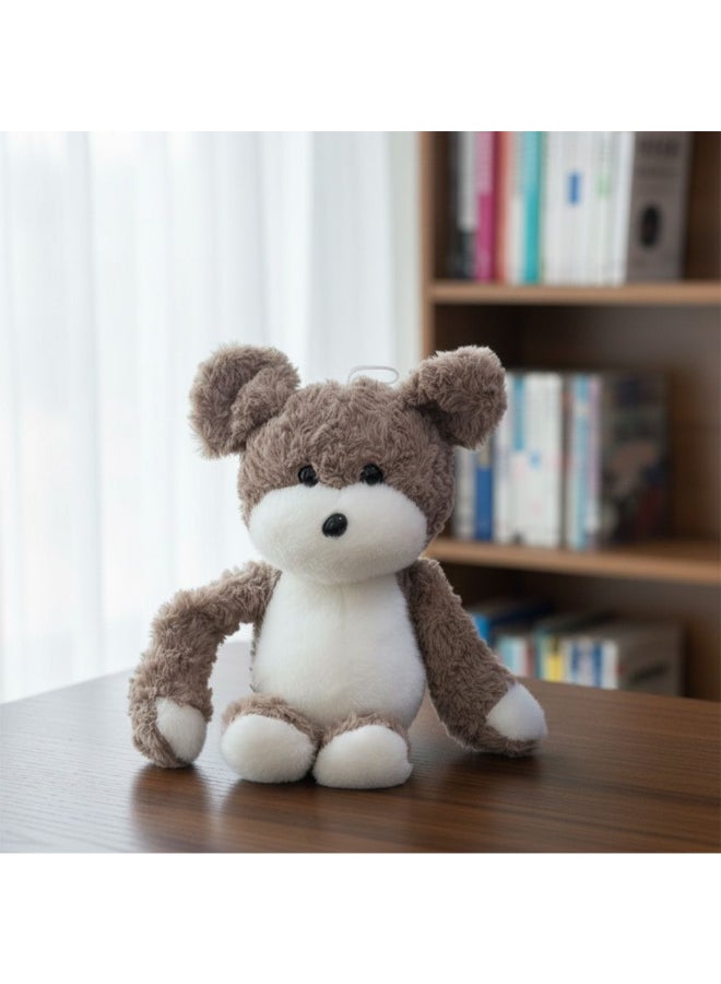 DANUBE HOME دمية قرد ناعمة بلون بني فاتح 25 سم – حيوان محشو لطيف، قرد محشو ناعم، رفيق رائع للعب وهدايا للأطفال - Image 1