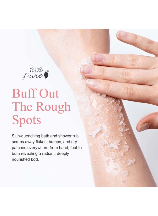 100 % Pure مقشر الجسم بجوز الهند - تنظيف عميق وتقشير مع أملاح البحر وزيوت مغذية - ترطيب عميق للعناية بالبشرة - بشرة طبيعية نابضة بالحياة ومشرقة - منظف للمسام - نباتي - 10 أونصات - Image 2