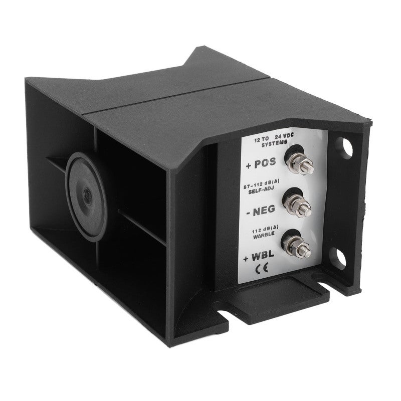 Car Backup Alarm 112dB ABS Water Resistant - Powerful Warning Sound Reverse Beeper Horn - 3 Adjustable Sounds for 12V to 48V Heavy Duty Vehicles - Image 5