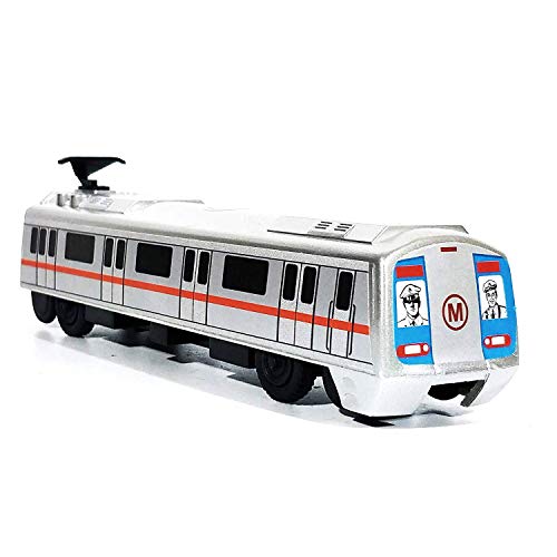 Centy Toys Plastic Pull Back Metro Train, Number Of Pieces: 1, Silver, 36 months - Image 3