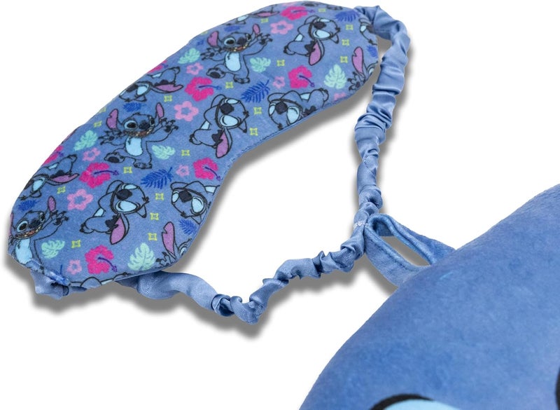 Fast Forward Disney Stitch Neck Pillow and Eye Mask Set for Kids - Image 4