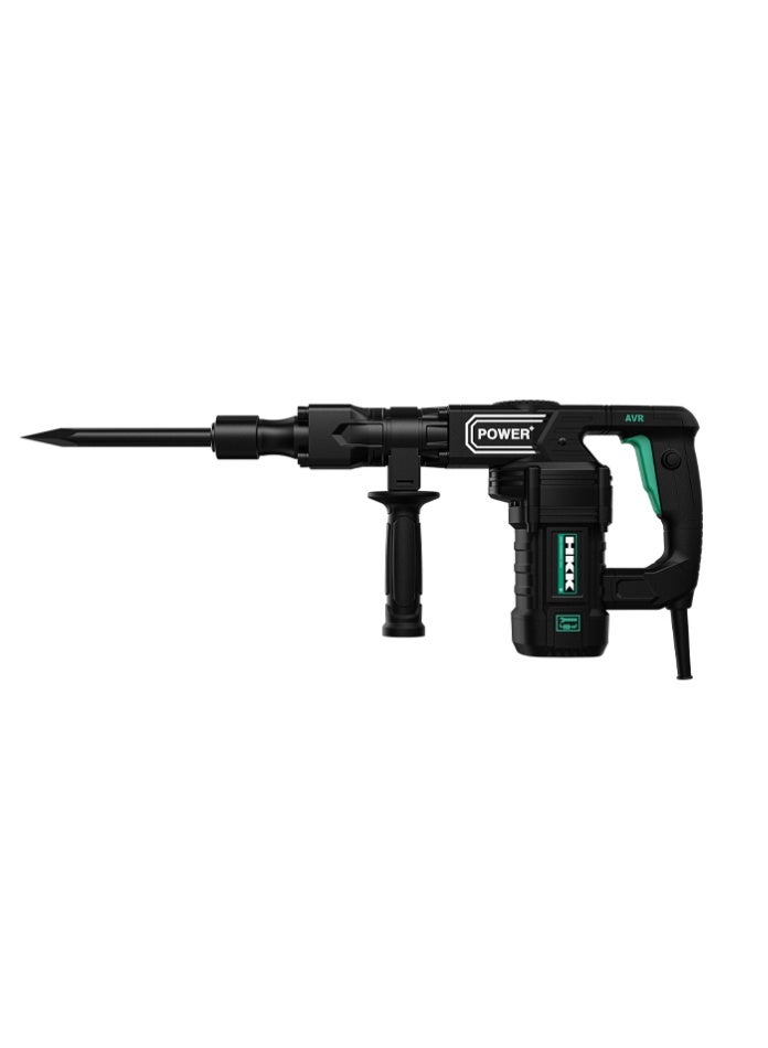 HKK 1200W Percussion Demolition Hammer, 25J High Impact Energy, 3750 Bpm Heavy-Duty Chipping Tool, Auxiliary Handle And Dust-Resistant Air Intake For Concrete And Masonry - Image 1