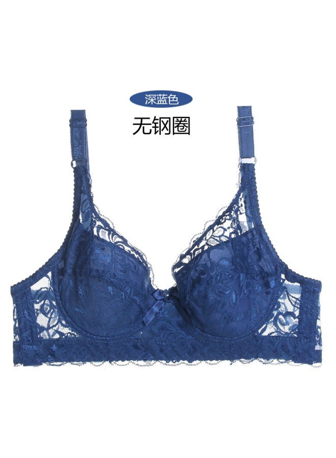 European And American Style Intimates Full Lace Thin Cotton 100kg Fat MM Large Cup Large Size Adjustable Bra
