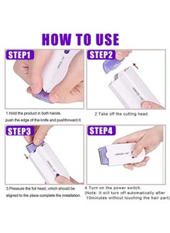 ARICEAN Silky Smooth Hair Eraser,Painless Hair Removal Tool Rechargeable Epilator Smooth Touch Hair Remover,Applicable to Any Part of The Body (1PC)  - Image 5