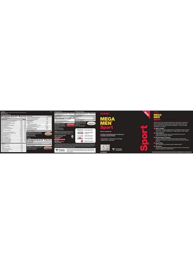 GNC Mega Men Sport Capsules, 30 Count - Image 3