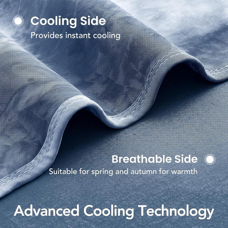 Topcee Cooling Blanket 90''x104'' for Hot Sleepers, Arc-Chill Q-Max>0.35 Double Sided Cold Blankets for Night Sweats, Cool Soft Lightweight Summer Blanket for Sofa Bed Couch, Gifts for Women King - Image 5