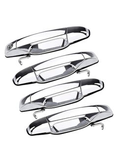 Topleo 4PCS Outside Exterior Door Handle Front Rear Driver Passenger Side Replacements for Cadillac Escalade Chevy Silverado GMC Sierra Yukon Pickup Truck SUV 2007 2008 2009 2010 2011 2012 2013  - Image 1