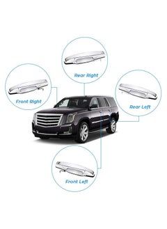 Topleo 4PCS Outside Exterior Door Handle Front Rear Driver Passenger Side Replacements for Cadillac Escalade Chevy Silverado GMC Sierra Yukon Pickup Truck SUV 2007 2008 2009 2010 2011 2012 2013  - Image 5