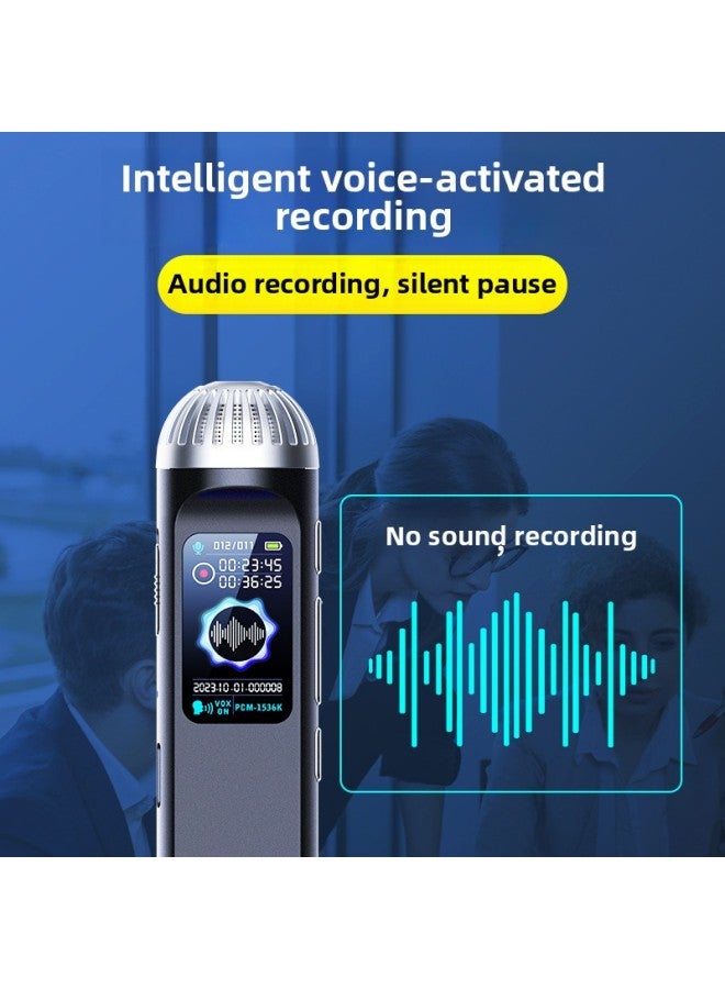 Products Q99 High-definition Noise Reduction Panoramic Surround Recording Pen Voice Control With Speaker External Recording Transfer-Color:English Version-Capacity:16GB - Image 3