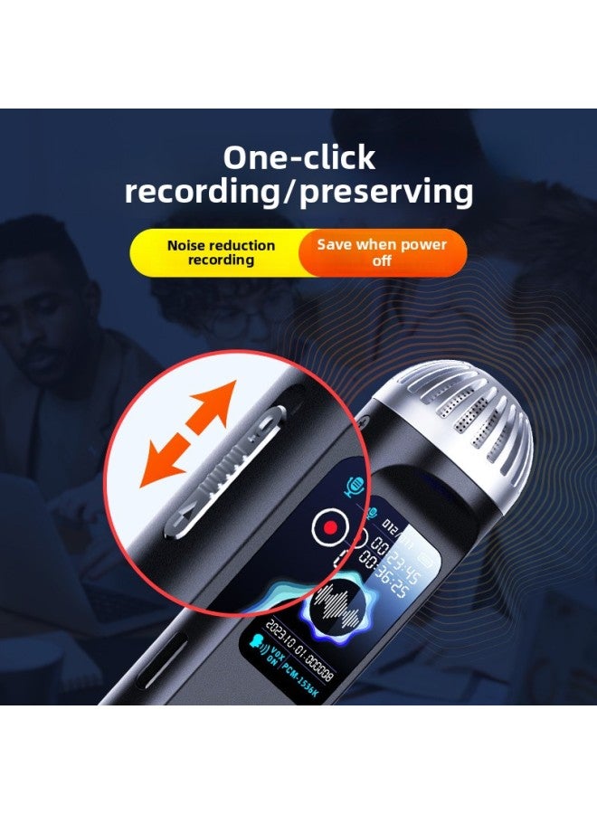 Products Q99 High-definition Noise Reduction Panoramic Surround Recording Pen Voice Control With Speaker External Recording Transfer-Color:English Version-Capacity:16GB - Image 2