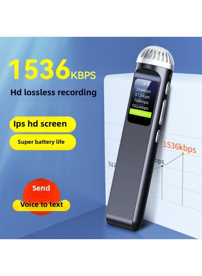 Products Q99 High-definition Noise Reduction Panoramic Surround Recording Pen Voice Control With Speaker External Recording Transfer-Color:English Version-Capacity:16GB - Image 1