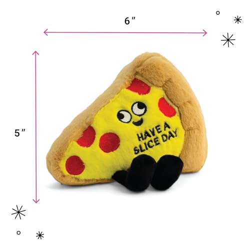 Punchkins Pizza Plushie Have A Slice Day Punny Pizza Plush Cute Food Plushie Gift for Kids - Image 5