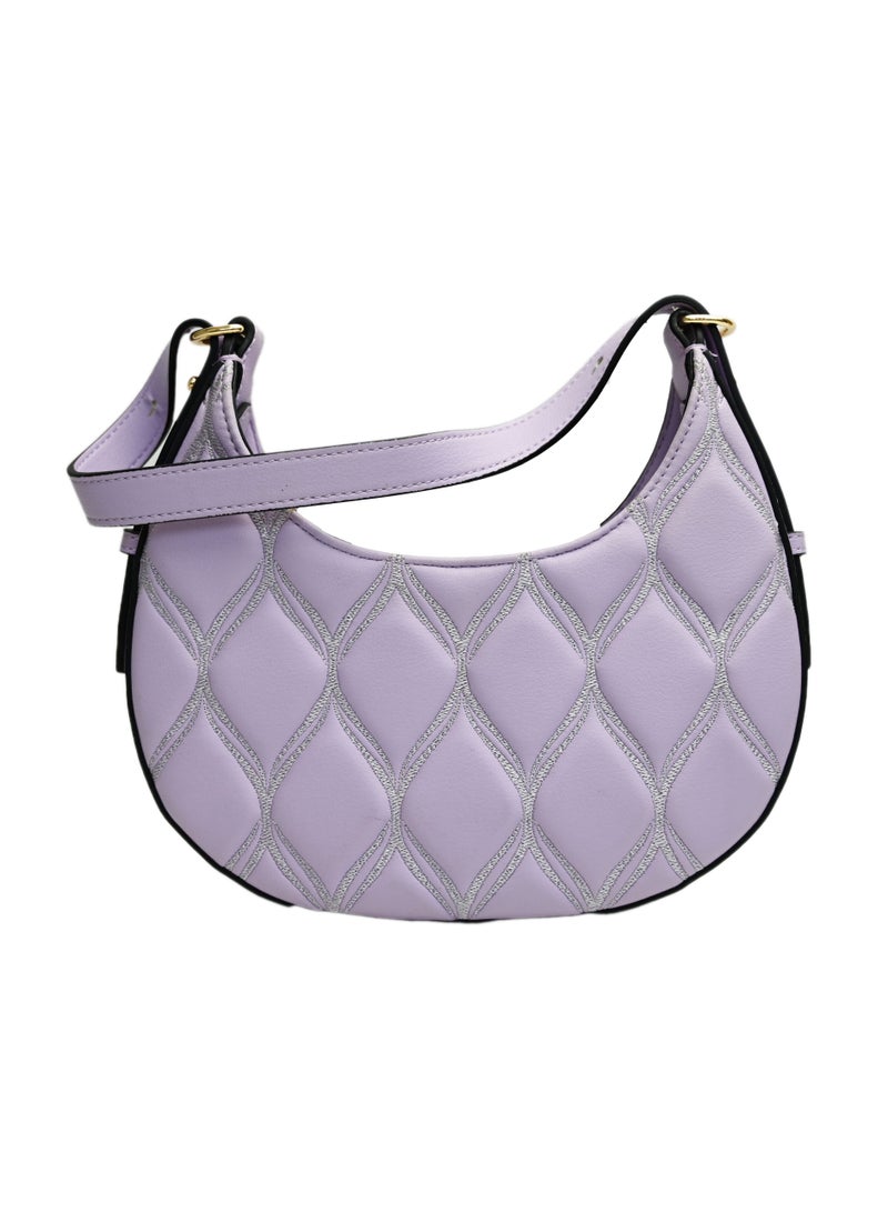 Purple Hand Bags Purses For Women, Travel Ladies Bag Small, Cross Body Bags For Women, Cross Bag For Women Solid - Image 1