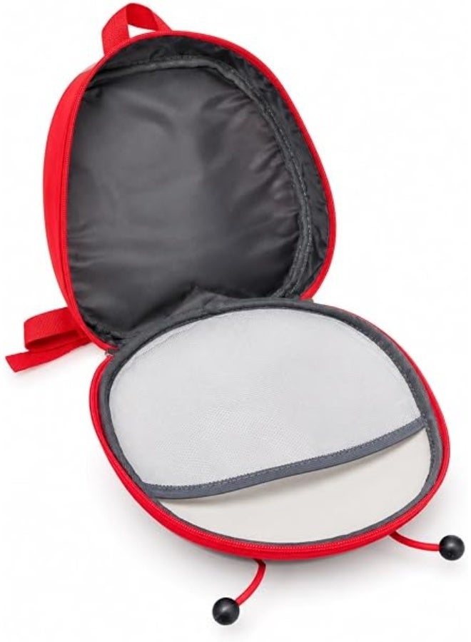 Ladybug-Shaped Kids' Backpack for Preschool | Hard-shell, suitable for preschool age, elastic strap, internal mesh pocket, distinctive cartoon design. - Image 2