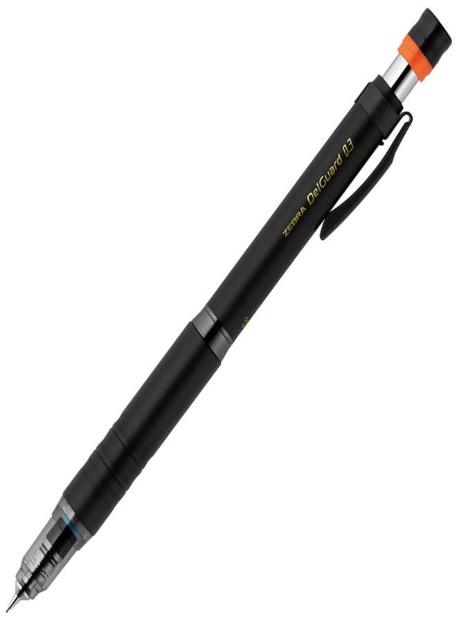 زيبرا تكنولوجيز قلم رصاص ميكانيكي من زيبرا، نوع Del Guard Lx، 0.3 مم، أسود (P-MAS86-BK) - Image 1