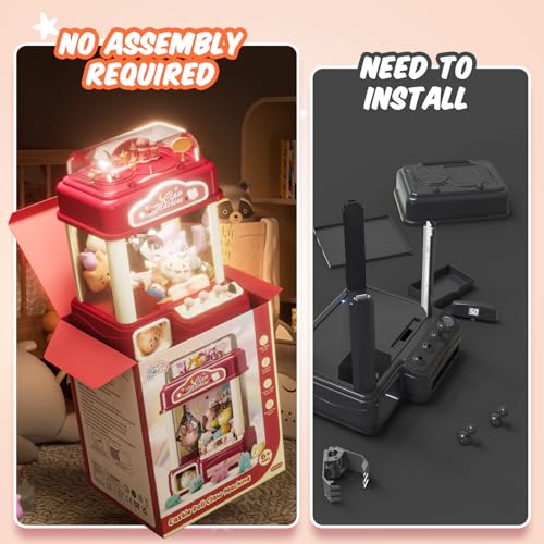 Skirfy 15” Claws Machines for Kids Adults with Sound Light, Vending Machine Candy Grabber Prize Dispenser Toys, Unicorns Claws Machines Electric Control,Birthday Girl Toys Gift - Image 2
