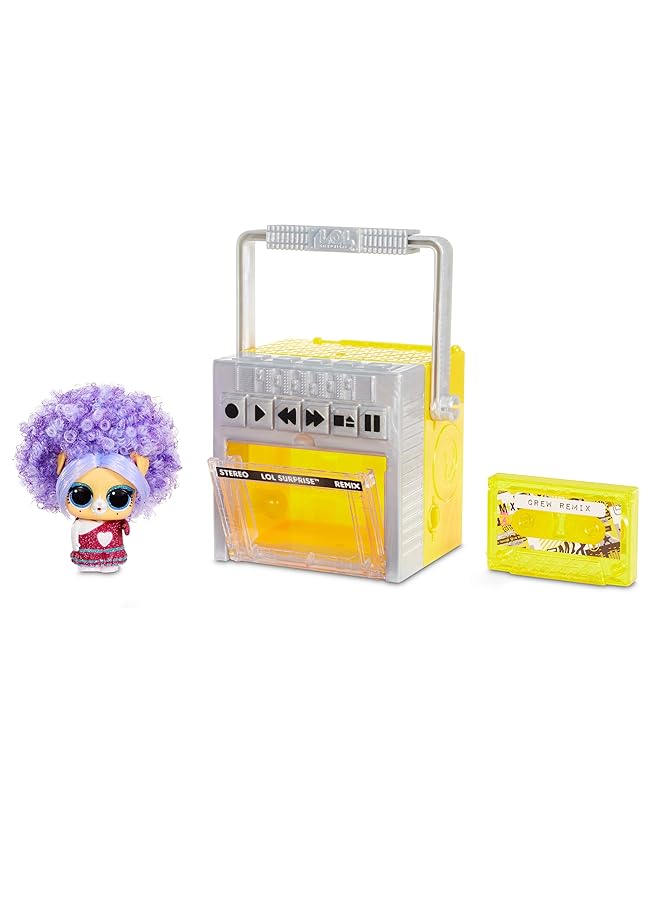 L.O.L. SURPRISE! Remix Pets 9 Surprises Real Hair Includes Music Cassette Tape With Surprise Song Lyrics Accessories Dolls - Image 2