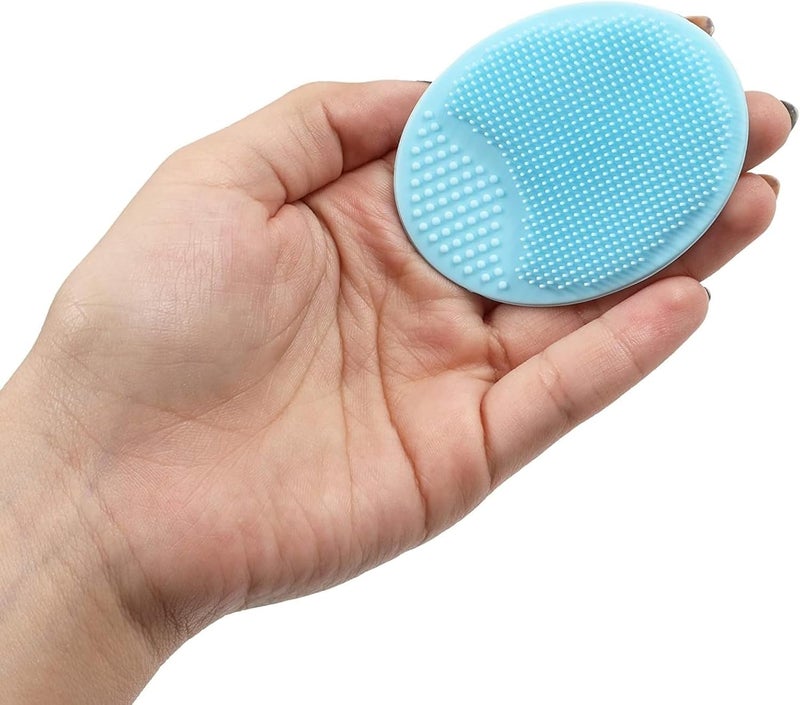 Glamlily 10 Piece Silicone Face Cleanser and Body Scrubber Pad Exfoliating Scrub Brush for Shower 5 Colors Back Scrubber for Shower - Image 3