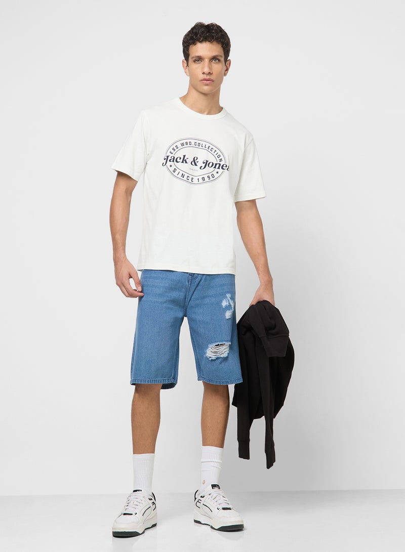 جاك اند جونز تيشيرت جي جي دي أوفر بطبعة - Image 4