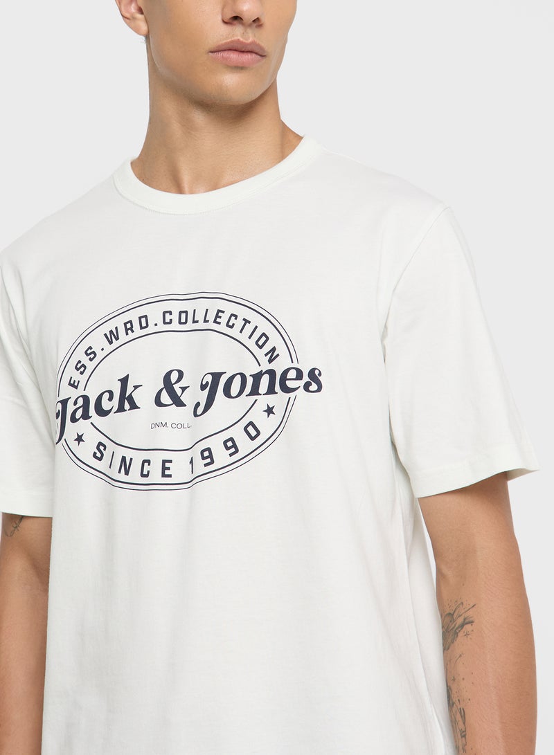 جاك اند جونز تيشيرت جي جي دي أوفر بطبعة - Image 3