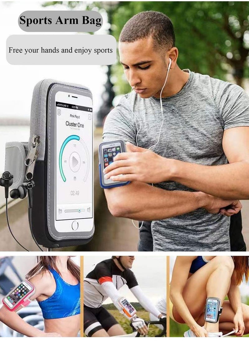 Generic - Running Armband Phone Holder For Running Full Touchscreen Phone Arm Bands For Running Sports Phone Holder With Adjustable Band For Iphone 13 Pro Max 12 11 Xs Xr 8 7 Galaxy S20 S10 S9 S8 - Image 1